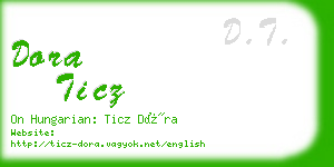 dora ticz business card